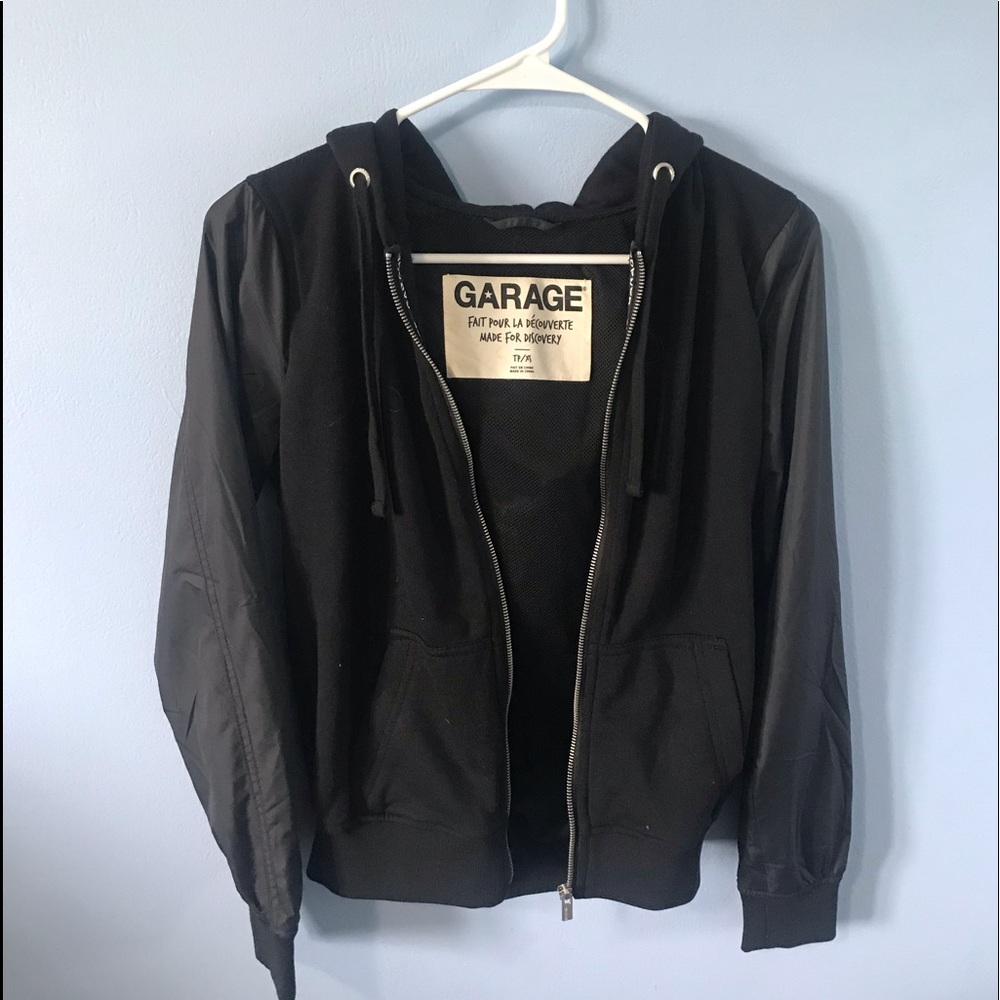 Garage Black Bomber Jacket